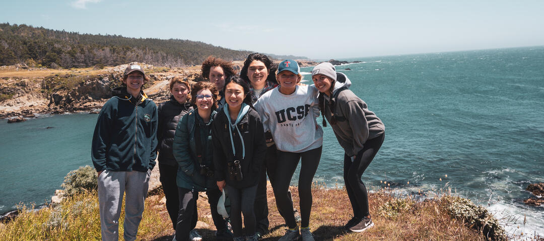 Audubon Youth Leaders standing in a group at Salt Point